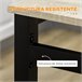 Conjunto de Comedor MDF, Metal HOMCOM, hogar - muebles de comedor Conjunto de Comedor MDF, Metal HOMCOM, hogar - muebles de comedor Negro