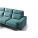 Chaise longue 4 plazas con 3 puffs FULL Azul Medio