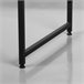 Max Home Escritorio con estantería y tablero perforado madera y acero Negro/ Madera