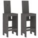 2 Taburetes altos de madera Gris