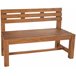 Banco de jardín - Augusta - Madera 150x50 Marron
