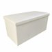 Puff Ottoman Almacenaje Rectangular Polipiel Plegable Beige