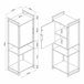 Mueble de baño auxiliar Namsskogan con compartimentos Nogal