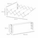 Tendedero de pared Metal HOMCOM Blanco