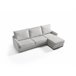 Chaise longue con cama AVA reversible 3 plazas gris Gris