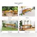 Banco de Jardín Madera de Pino Outsunny Marron
