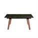 ANGEL CERDA Mesa comedor extensible mármol negro Nogal