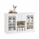Aparador Cocina con 2 Puertas y 2 Cajones FSB79-W SoBuy Blanco