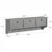 Perchero de pared con 5 ganchos y 3 cajones FRG282-HG SoBuy Gris