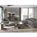 ANGEL CERDA Sofá chaise longue en piel con relax Gris Oscuro