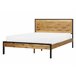 Beliani Cama con somier MDF ERVILLERS Marron