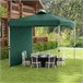 Carpa Plegable Acero, Tela Oxford Verde