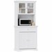 Alacena de Cocina Melamina de Madera, MDF HOMCOM, hogar - cocina Blanco