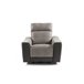 Sillón relax eléctrico MOON color gris claro y gris oscuro Gris