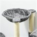 Árbol para Gatos Aglomerado de Madera, Poliéster, Sisal PawHut Gris