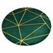Alfombra EMERALD exclusivo 1013 circulo - glamour 120x120 Verde