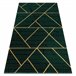 Alfombra EMERALD exclusivo 1012 glamour 120x170 Verde Oscuro