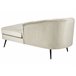 Beliani Chaise longue izquierdo Terciopelo ALLIER Beige