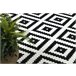 Alfombra BCF Morad RUTA diamantes geométrico 240x340 Negro