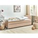 Beliani Cama con somier Bouclé MARMANDE 86x214 Beige