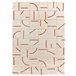 Alfombra shaggy geométrica con relieve BRENDA - ATTICGO 80x150 Cobre