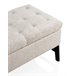 Banco tapizado Beige
