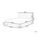 Beliani Cama con somier Poliéster LANNION 203x223 Beige