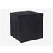 Puff CLASSIC 35x36x35cm terciopelo negro Negro