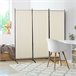 Biombo Metal, Poliéster HOMCOM, hogar - decoración Beige