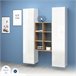 Aparador efecto madera 140 Blanco Brillo
