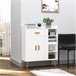 Aparador Tablero de partículas HOMCOM, hogar - muebles de comedor 80 Blanco