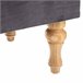 Banco Cofre de terciopelo 102x38 Gris