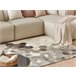 Beliani Alfombra de pelo corto SASON 140x200 Blanco/ Beige