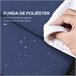 Cojín para Tumbona Poliéster, Algodón Azul