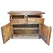 Aparador de madera maciza reciclada estilo rústico 4402019 Marron