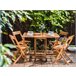 Beliani Conjunto de comedor FRASSINE Madera Clara