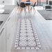 ARTDECO - Alfombra vinílica compacta Patch Azul 60x200 Gris
