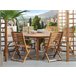 Beliani Conjunto de comedor TOLVE Marron
