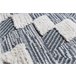 Alfombra SEVILLA Z250A diamantes Franjas Bereber marroquí 160x220 Gris Azul
