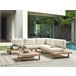 Beliani Conjunto longue MYKONOS Blanco/ Beige