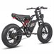 FAFREES F20 Ultra Bicicleta Eléctrica - Motor 750W Negro/ Rojo