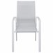 Set de jardín con mesa y 6 sillas ANZIO color gris Blanco