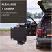 Tumbona Plegable Acero y Tela Oxford Outsunny Negro