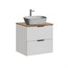 Mueble lavabo individual efecto piedra de Adriel Blanco