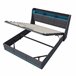 Cama baúl con somier, cama baúl conerto USB tipo C, iluminación LED 152x202 Gris