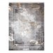 Alfombra LUCE 77 moderna Marco vintage Structural 134x190 Gris
