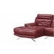 Chaise longue de piel HAWAI Chaise longue de piel HAWAI Rojo