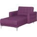 Beliani Chaise longue Poliéster ABERDEEN Grafito