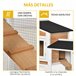 Conejera Madera de Abeto, Acero Amarillo