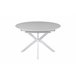 Mesa de comedor extensible redonda CINTHYA Blanco